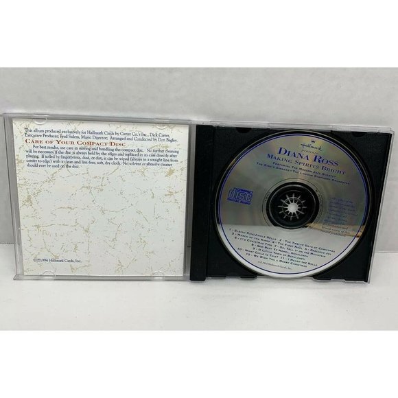 Hallmark Making Spirits Bright Diana Ross Christmas Music CD Modern Jazz Quartet - Picture 3 of 8